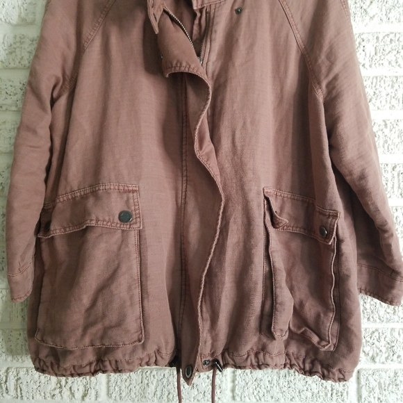 Free People Slouchy Drawstring  Bomber Jacket - Picture 6 of 10